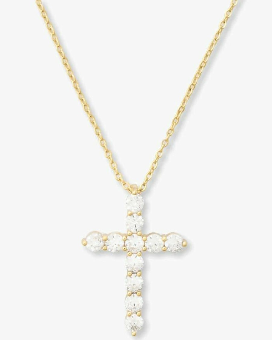 Categories Melinda Maria Jewelry | Oh She Fancy Cross Pendant 18"