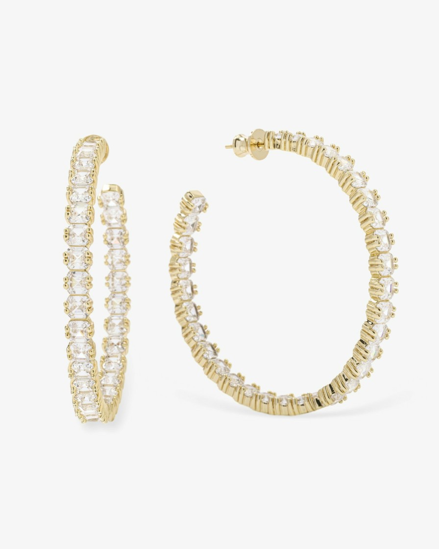 Categories Melinda Maria Jewelry | The Queens 2" Hoops