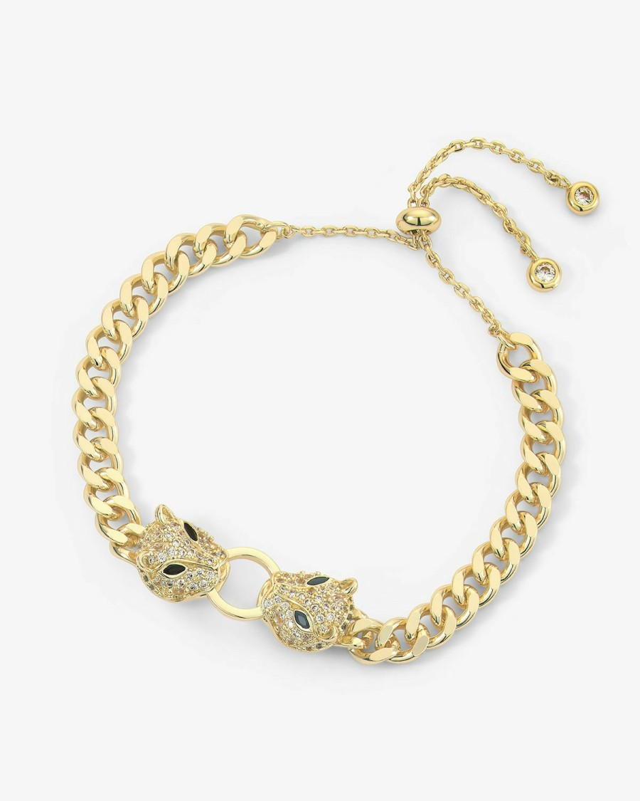 Categories Melinda Maria Jewelry | Double Jaguar Cuban Bracelet