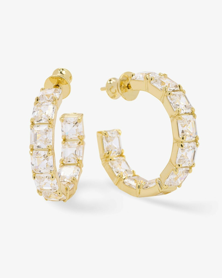 Categories Melinda Maria Jewelry | The Queens 1" Hoops