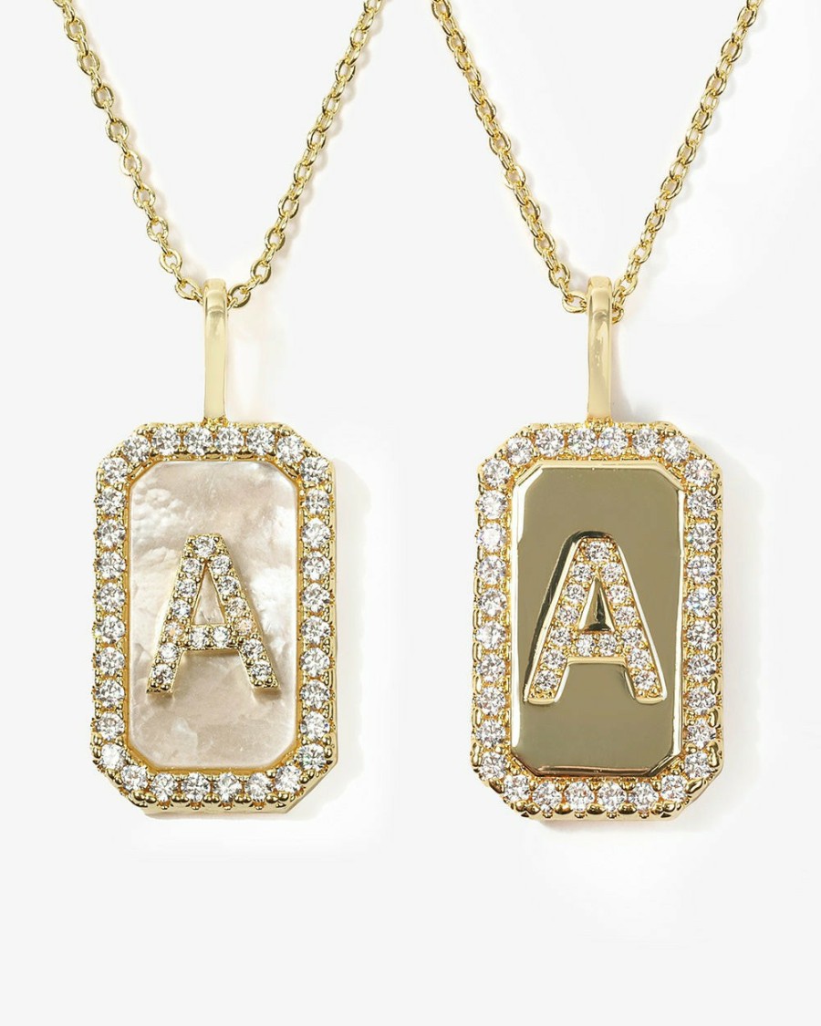 Categories Melinda Maria Jewelry | Love Letters Double-Sided Necklace