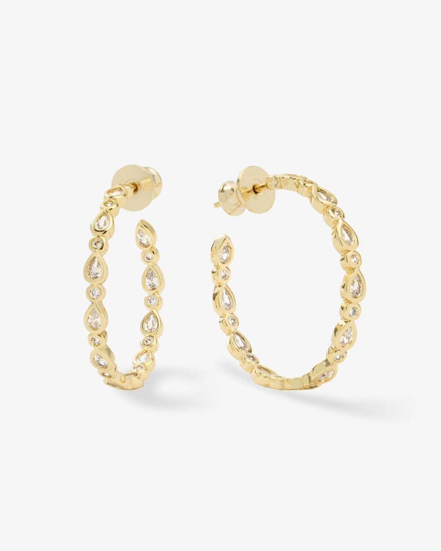 Categories Melinda Maria Jewelry | Baby Isla Hoops 1"