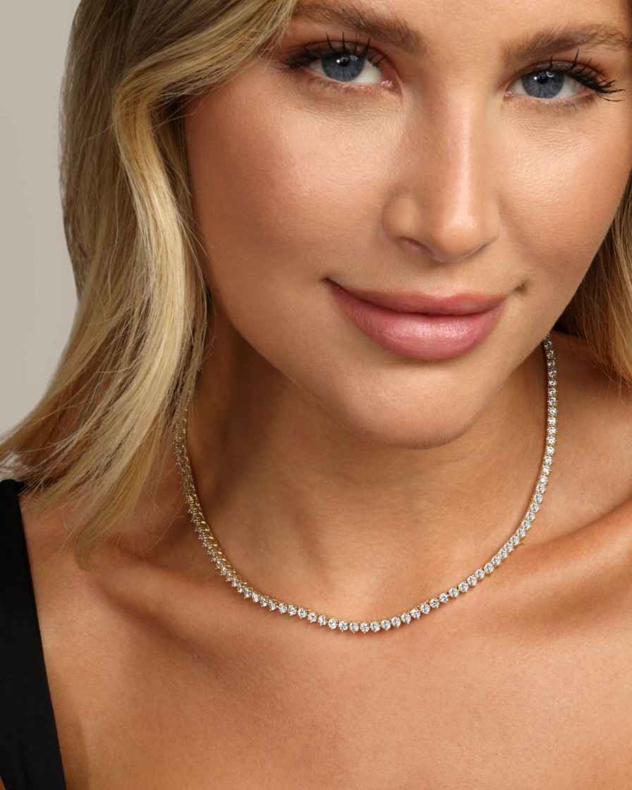 Categories Melinda Maria Jewelry | Not Your Basic Tennis Necklace 16"