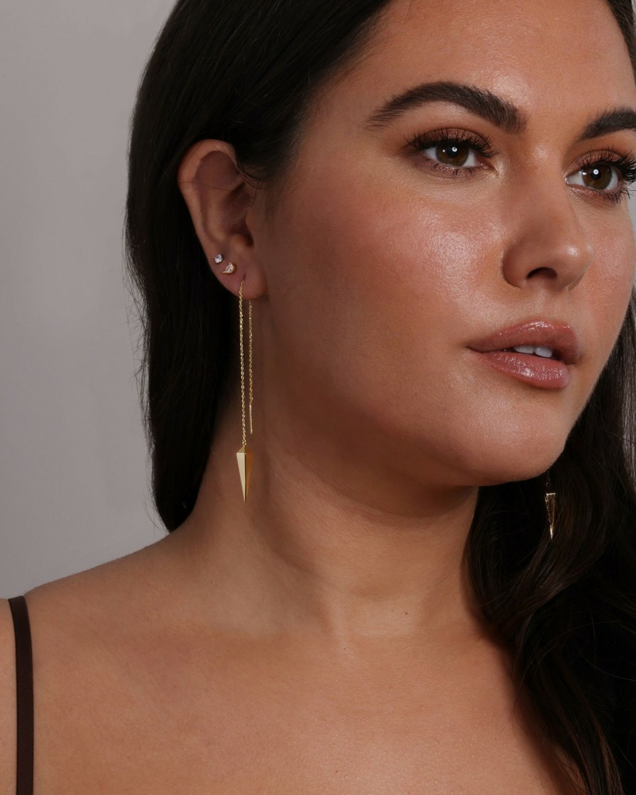 Categories Melinda Maria Jewelry | Gabriella Smooth Threader Earrings