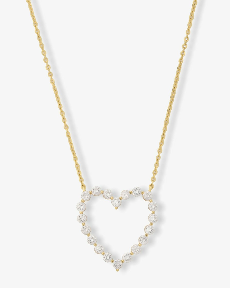 Categories Melinda Maria Jewelry | She'S An Icon Heart Necklace