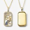 Categories Melinda Maria Jewelry | Zodiac Engravable Amulet Necklace Gold