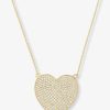 Categories Melinda Maria Jewelry | Xl You Have My Whole Heart Pave Necklace 18"