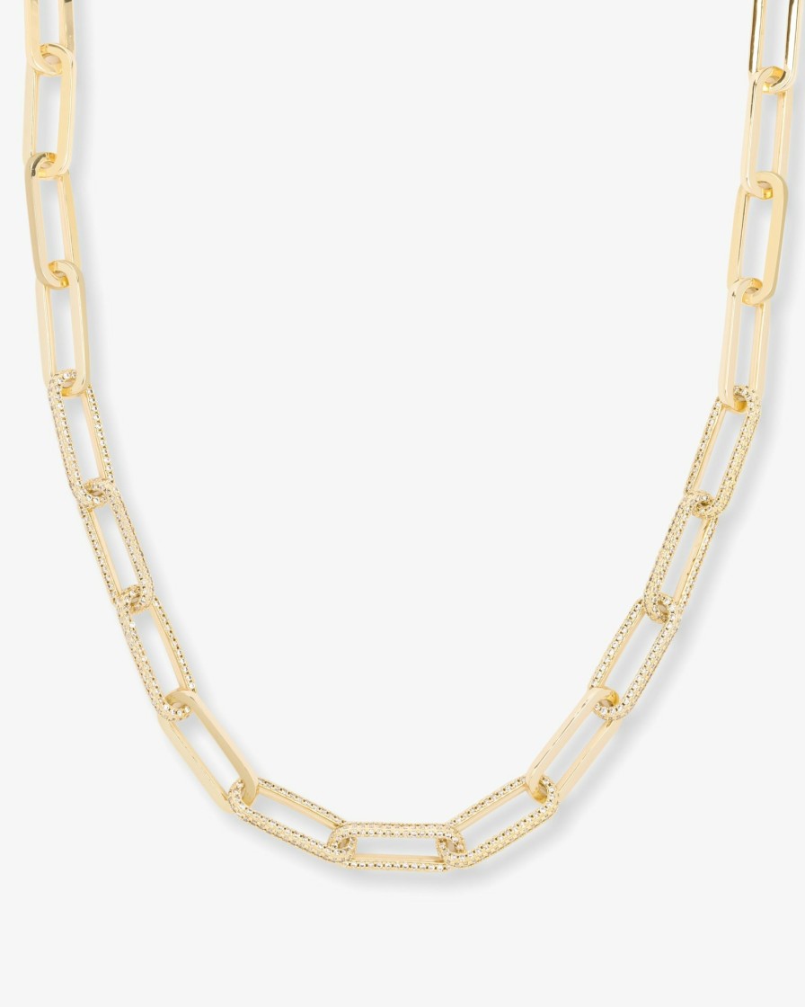 Categories Melinda Maria Jewelry | Carrie Pave Chain Necklace