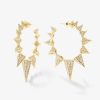 Categories Melinda Maria Jewelry | Mama Gabriella Pave Spiked Hoops