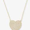 Categories Melinda Maria Jewelry | Xl You Have My Whole Heart Pave Necklace 15"