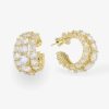 Categories Melinda Maria Jewelry | Oh She Fancy Triple Diamond Hoops