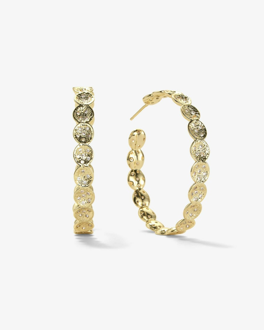 Categories Melinda Maria Jewelry | Sabina Infinity Pod Pave Hoops