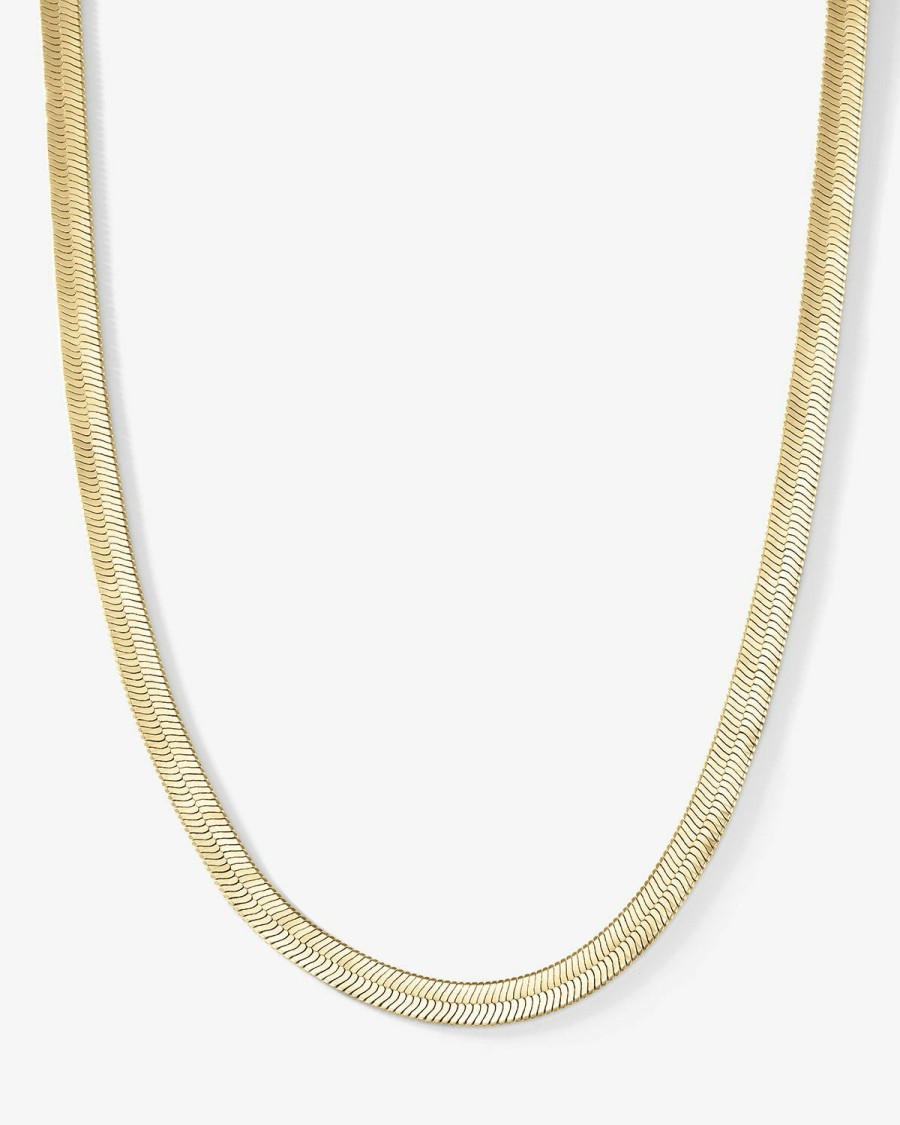 Categories Melinda Maria Jewelry | Herringbone Chain 15"