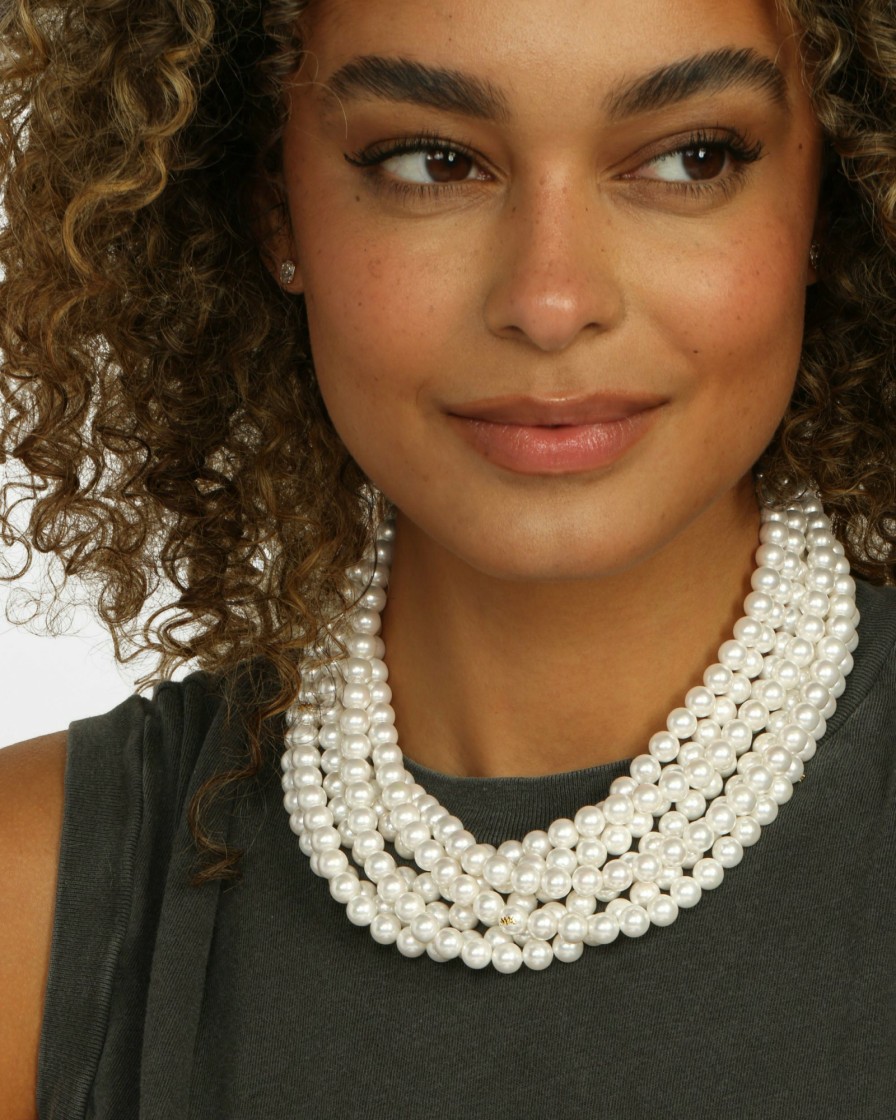 Categories Melinda Maria Jewelry | The Perfect Pearl Collar Necklace