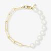 Categories Melinda Maria Jewelry | Samantha Half Chain Pearl Bracelet