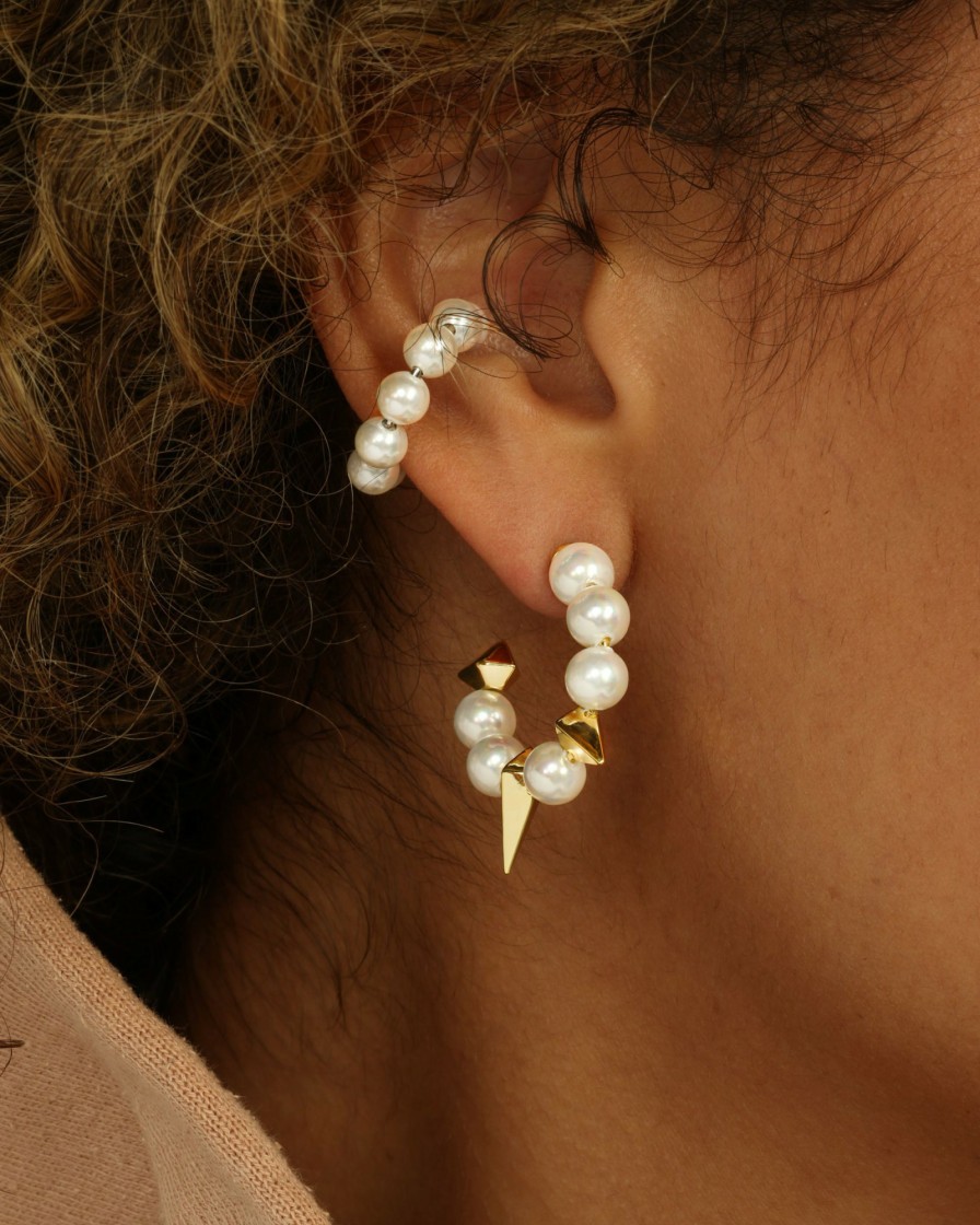 Categories Melinda Maria Jewelry | Life'S A Ball Pearl Ear Cuff