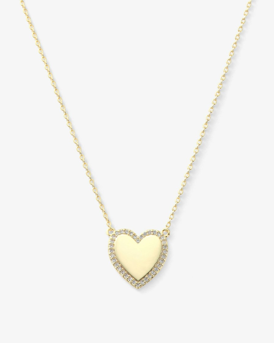 Categories Melinda Maria Jewelry | You Have My Heart Pave Necklace 15"