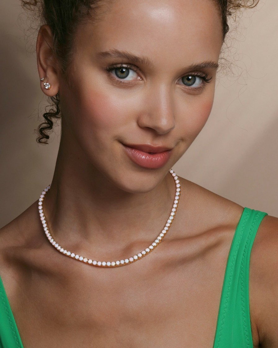 Categories Melinda Maria Jewelry | Grand Heiress Tennis Necklace 16"